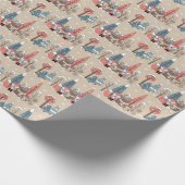 Wald-Wunderwald-Tiere Winter Geschenkpapier (Ecke)