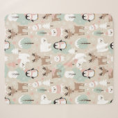 Wald-Wunderwald-Tiere Winter Sherpadecke (Vorderseite (Horizontal))