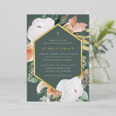 Wald | Wüstenflorale Taufe Folieneinladung (Stehend vorne)