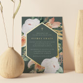 Wald | Wüstenflorale Taufe Folieneinladung