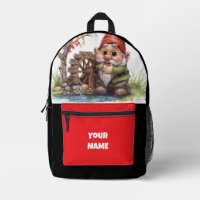 Wald-Zauber-Gnom-Rucksack