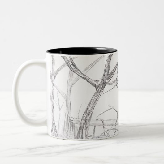 Wald Zweifarbige Tasse (Links)