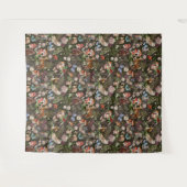 Waldabenteuer Aquarelltiere und Pilze Wandteppich (Vorderseite (Horizontal))