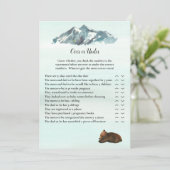 Waldabenteuer auf oder unter Bären Einladung (Stehend Vorderseite)