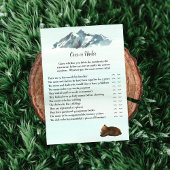 Waldabenteuer auf oder unter Bären Einladung