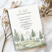 Waldabenteuer beginnt mit Baby-Dusche-Einladung Einladung