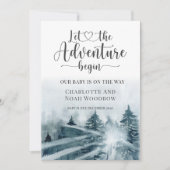 Waldabenteuer Blau Grüne Farbe Ankündigung (Vorderseite)