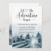 Waldabenteuer Blau Grüne Farbe Ankündigung (Vorne/Hinten)