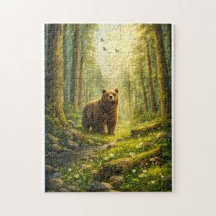 Waldabenteuer – Braunbär-Waldpuzzle Puzzle