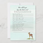 Waldabenteuer, das Daddy Best Deers Game kennt Einladung (Vorderseite)