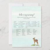 Waldabenteuer, das mein Baby-Mama-Deers-Kinderspie Einladung (Vorderseite)