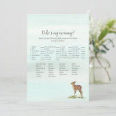 Waldabenteuer, das mein Baby-Mama-Deers-Kinderspie Einladung (Stehend Vorderseite)