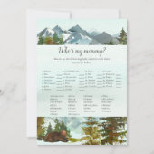 Waldabenteuer, das mein Mama Bears Game ist Einladung (Vorderseite)