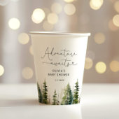 Waldabenteuer erwartet die Babydusche Pappbecher