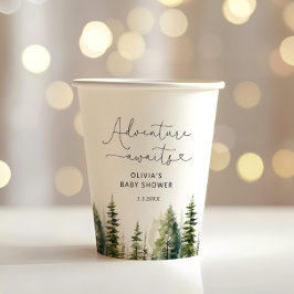 Waldabenteuer erwartet die Babydusche Pappbecher