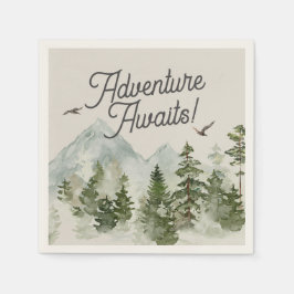 Waldabenteuer erwartet Sie Serviette