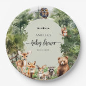 Waldabenteuer Grünwald Dekoration Pappteller (Vorderseite)