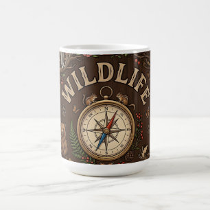 "Waldabenteuer mit Wildtieren" Illustration Kaffeetasse