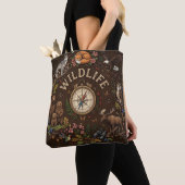 "Waldabenteuer mit Wildtieren" Illustration Tasche (Von Nahem)