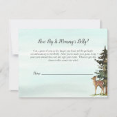 Waldabenteuer-Mommy's Bauchgröße Deers Game Einladung (Vorderseite)