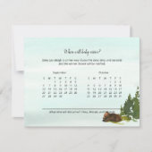 Waldabenteuer-Ratschläge, wenn Baby-Spielkarte ank Einladung (Vorderseite)