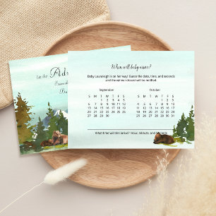 Waldabenteuer-Ratschläge, wenn Baby-Spielkarte ank Einladung