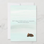 Waldabenteuer Rustikale Bären Planänderung Einladung (Rückseite)