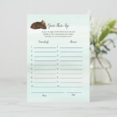 Waldabenteuerbären raten von ihrer alterlichen Spi Einladung (Stehend Vorderseite)