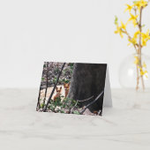 Waldanmerkungs-Karten-Füchse Karte (Gelbe Blume)