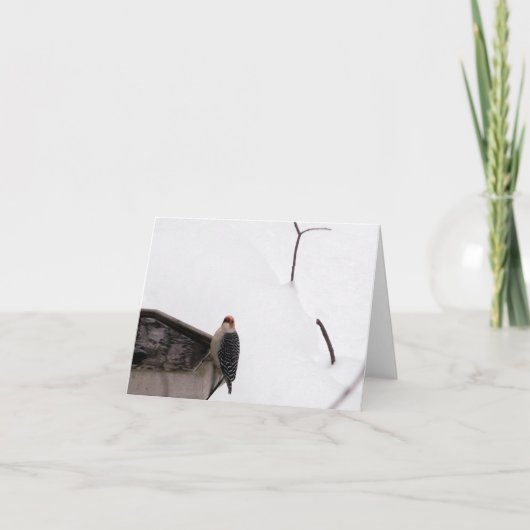 Waldanmerkungs-Karten-Specht Karte (Vorderseite)