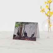 Waldanmerkungs-Karten-Truthähne Karte (Gelbe Blume)