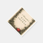 Waldapfel-Wald-Baby-Party Serviette (Ecke)