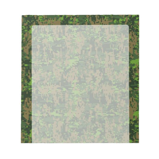 Waldart-Grün-Digital-Tarnung Notizblock (Vorderseite)