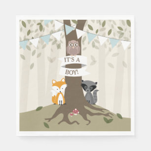 WaldBabyparty - Junge Serviette
