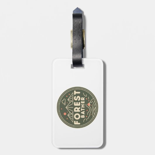 Waldbäderzirkel Gepäckanhänger (Rückseite vertikal)