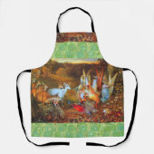 WALDBÄHNE, Hirsche und Tiere im Herbst Schürze (Vorderseite)