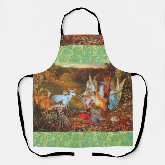 WALDBÄHNE, Hirsche und Tiere im Herbst Schürze (Vorderseite)