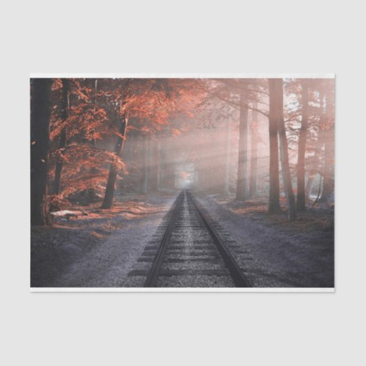 Waldbahnstrecken 22 Dekoupage Tissue Paper Seidenpapier (Vorderseite)