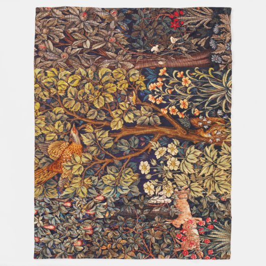 WALDBÄLDER Haare, Pheasant, braun Fleecedecke (Vorderseite)