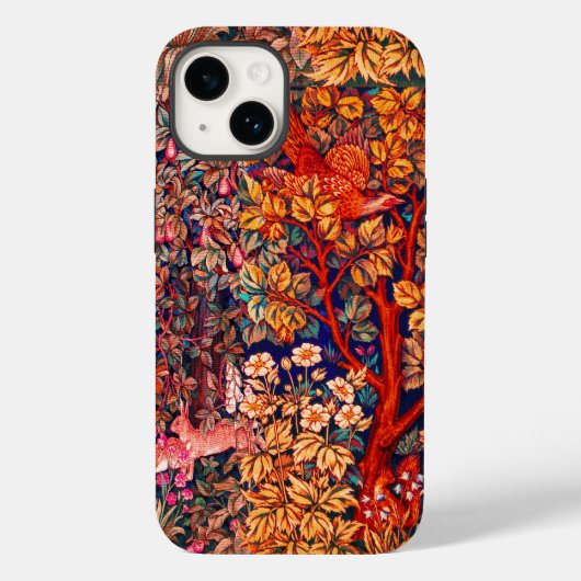 WALDBÄLDER Hares, Pheasant, Rote Blüte Case-Mate iPhone Hülle (Rückseite)