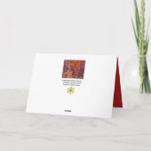 WALDBÄLDER Hares, Pheasant, Rote Blüte Feiertagskarte (Rückseite)