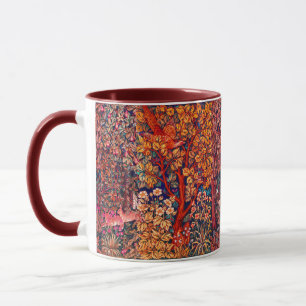 WALDBÄLDER Hares, Pheasant, Rote Blüte Tasse