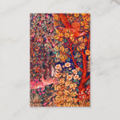 WALDBÄLDER Hares, Pheasant, Rote Blüte Visitenkarte (Rückseite)