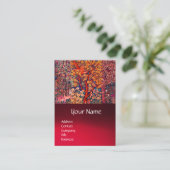 WALDBÄLDER Hares, Pheasant, Rote Blüte Visitenkarte (Stehend Vorderseite)