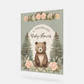 Waldbär Acrylschild (Winkel)