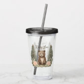 Waldbär Acryltrinkbecher (Rückseite)