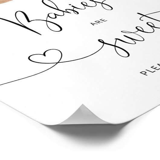 Waldbär Babys sind süß und nehmen eine Leckerei Po Poster (Ecke)