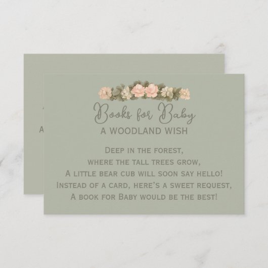 Waldbär Begleitkarte (Vorne/Hinten)