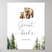 Waldbär bitte unterschreiben Sie das Gästebuch Pos (Vorne)