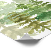 Waldbär Erstes Jahr Foto Meilenstein Poster (Ecke)